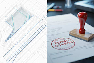 design stormwater management and drainage plan with grading plan for city permit