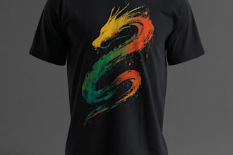 unique custom t shirt logo design and edit