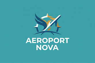 design a modern and unique airport logo for your brand