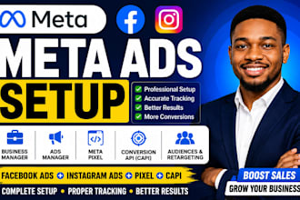 setup facebook and instagram ads meta business manager with meta pixel capi