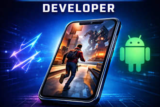 develop professional unity android app, 2d 3d game or custom system