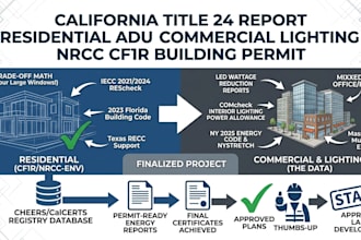 california title24 report residential adu commercial lighting nrcc cf1r building