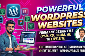 convert psd to wordpress and psd to elementor