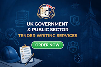 uk government tender writing bid proposal specialist public sector tender help
