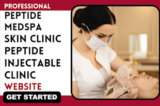 design peptide medspa, skin clinic, peptide injectable clinic website