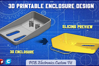 design 3d printable enclosure for pcb electronics and devices