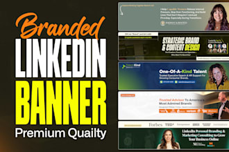 design a premium linkedin banner that attracts clients