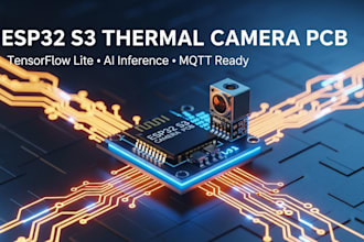 design esp32 s3 thermal camera pcb with tensorflow lite firmware and mqtt