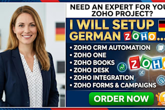 setup german zoho crm automation zoho one zoho books zoho desk zoho integration