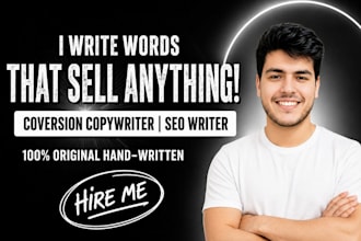 be your SEO copywriter and content writer