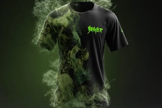 create unique custom t shirt logo design