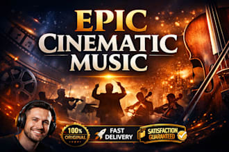 produce background music, soundtrack, cinematic music, strings,  orchestral