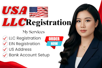 register for us and non residents llc, dissolve llc, obtain ein, amend llc, boi