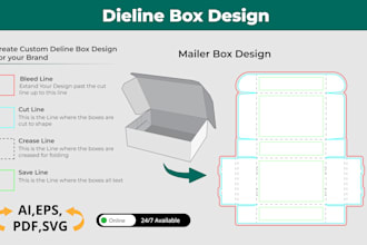 create printready packaging dieline with accurate dieline