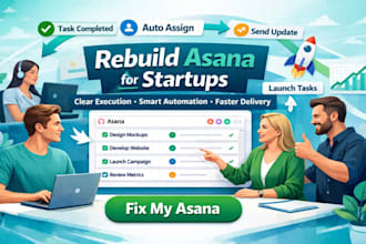 rebuild asana projects automation for startup needing clear execution management