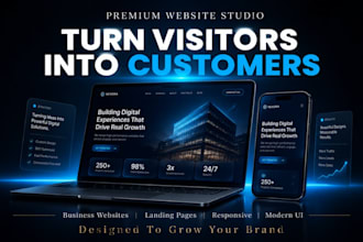 design modern website, landing page and website redesign