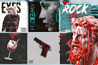 create eye catching music cover art for singles and albums