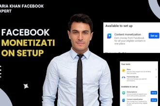 set up facebook page monetization professionally content monetization