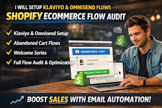 setup shopify omnisend klaviyo flow email template klaviyo ecommerce flow audit