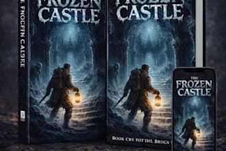 design cinematic adventurous and horror book cover