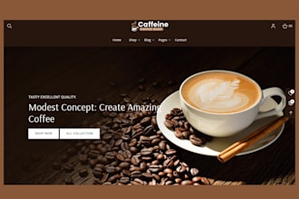 design coffee store coffee shopify store coffee website coffee shopify store