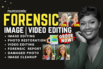do forensic image and video enhancement, license plate, upscale image, denoise