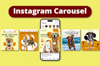 design instagram carousel posts, facebook posts, and ad creatives