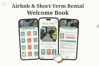 design an interactive welcome book for your rental