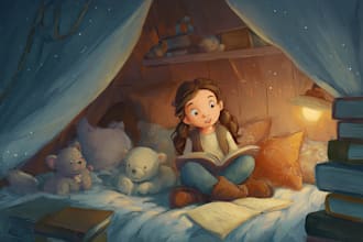 children book cover and children book illustrations