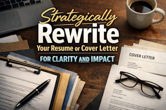 strategically rewrite your resume or cover letter for clarity and impact
