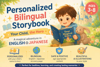 create a custom ai storybook that helps your child learn english and japanese