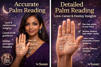 give a detailed, insightful palm reading