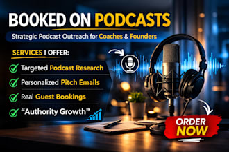 book you on targeted podcasts to grow authority and leads