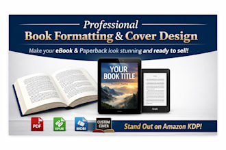 book formatting ebook paperback cover design