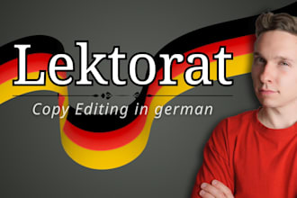 copy edit any german text and improve your style