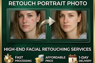 retouch your portrait foto
