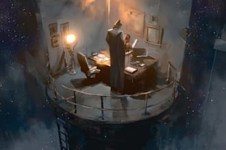 paint an environmental concept art