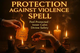 cast protection against violence spell, safety spell, protection ritual