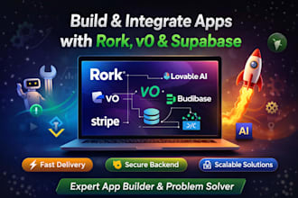 build and integrate apps with rork, v0 and supabase