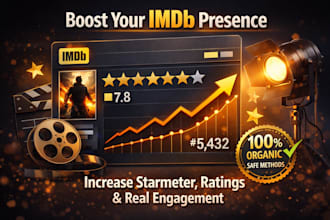 do organic imdb page and profile promotion to boost starmeter rank