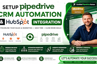 setup pipedrive crm automation and hubspot integration