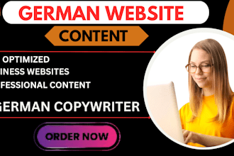 write professional SEO german website content