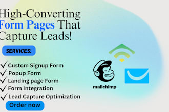 design high converting form pages lead capture form integration