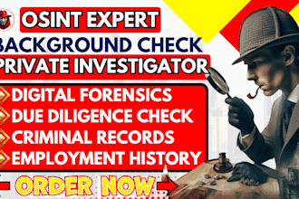 background check digital footprint people search as a verified private detective
