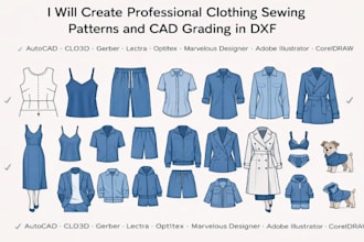 create professional clothing sewing patterns and cad grading in dxf
