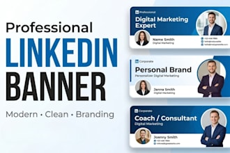 design professional linkedin banner that attracts