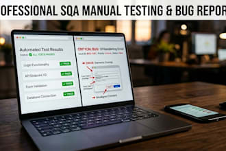 perform professional manual sqa testing and detailed bug reporting
