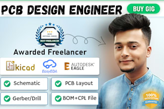 design pcb and schematic for your electronics projects