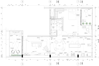 draft precise architectural floor plans in autocad