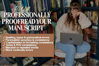 proofread your fiction novel or manuscript